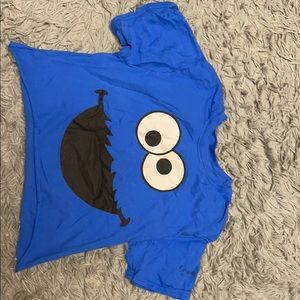 Cookie Monster crop top